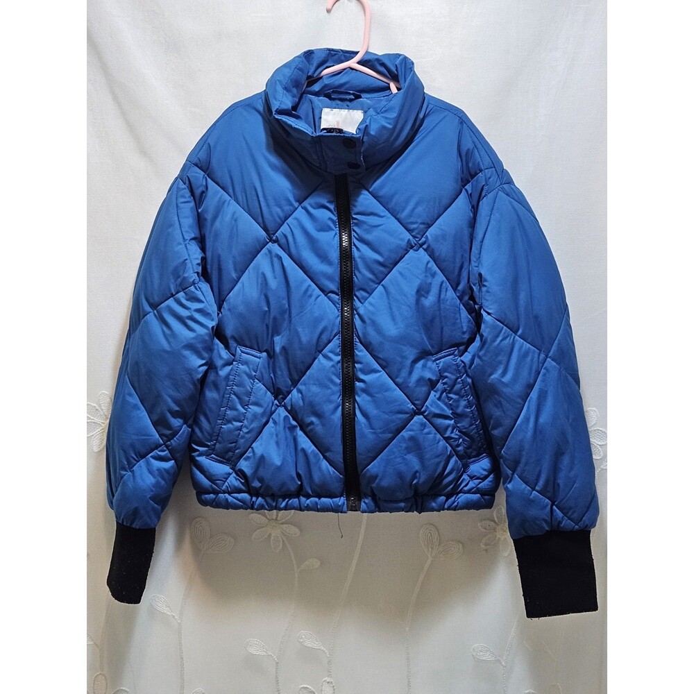 Gb Girls 10/12 Blue Jacket Puffer Insulated Warm Thick Solid Winter Coat Comfort